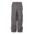 F2CE functional workwear pants with spliced hollow out casual pants, loose men's American trend, Vibe style high street pants, spring and summer