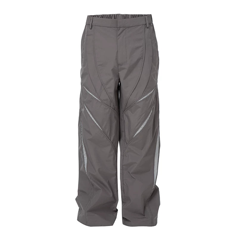F2CE functional workwear pants with spliced hollow out casual pants, loose men's American trend, Vibe style high street pants, spring and summer