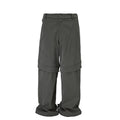 F2CE split splicing functional workwear casual pants autumn and winter loose wide leg American trend Vibe style high street pants