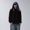 F2CE American style trendy metal logo loose heavyweight long sleeved T-shirt men's and women's round neck versatile top base shirt