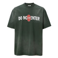 F2CE Trendy Gradient Washed Outdated Slogan Printed Short Sleeve Heavy Loose Simple Versatile T-shirt Half Sleeve for Men and Women