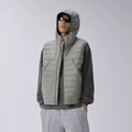 F2CE American trend 90 white duck down hooded pork ribs lightweight outdoor down vest men's couple top jacket