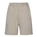F2CE solid color casual pants beach five quarter pants men's deconstruction splicing embroidery versatile basic trend loose shorts