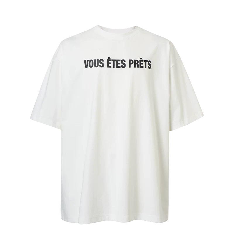 F2CE summer basic slogan letter print couple short sleeved sunscreen quick drying cleanfit simple T-shirt for men and women