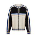 F2CE trendy patchwork contrasting couple sweater lazy cardigan warm and loose casual knit sweater zipper jacket