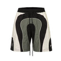 F2CE American style trendy spliced contrasting nylon shorts for men in summer, loose and casual five point basketball pants, sports breathable
