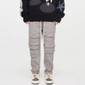 F2CE multi pocket sweatpants with sports function, loose drawstring work pants, high street pants, Vibe casual pants