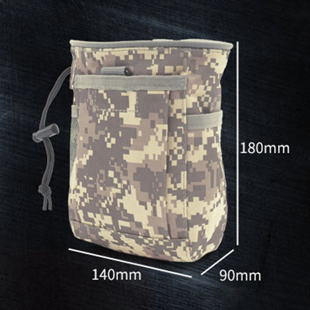 Outdoor MOLLE Tactical Bag – Dump Pouch & Magazine Pouch, EDC Utility Waist Pack for Shooting, Hunting, Airsoft & Survival