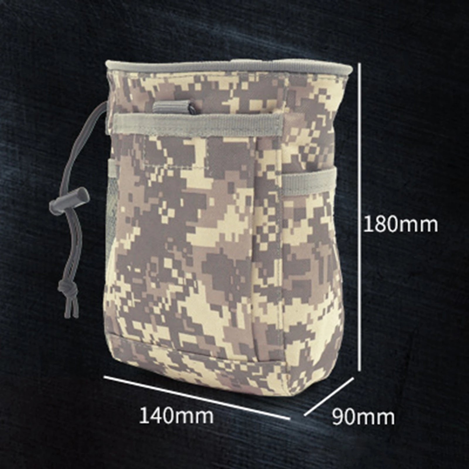 Outdoor MOLLE Tactical Bag – Dump Pouch & Magazine Pouch, EDC Utility Waist Pack for Shooting, Hunting, Airsoft & Survival