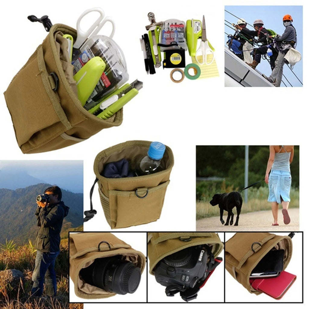 Outdoor MOLLE Tactical Bag – Dump Pouch & Magazine Pouch, EDC Utility Waist Pack for Shooting, Hunting, Airsoft & Survival