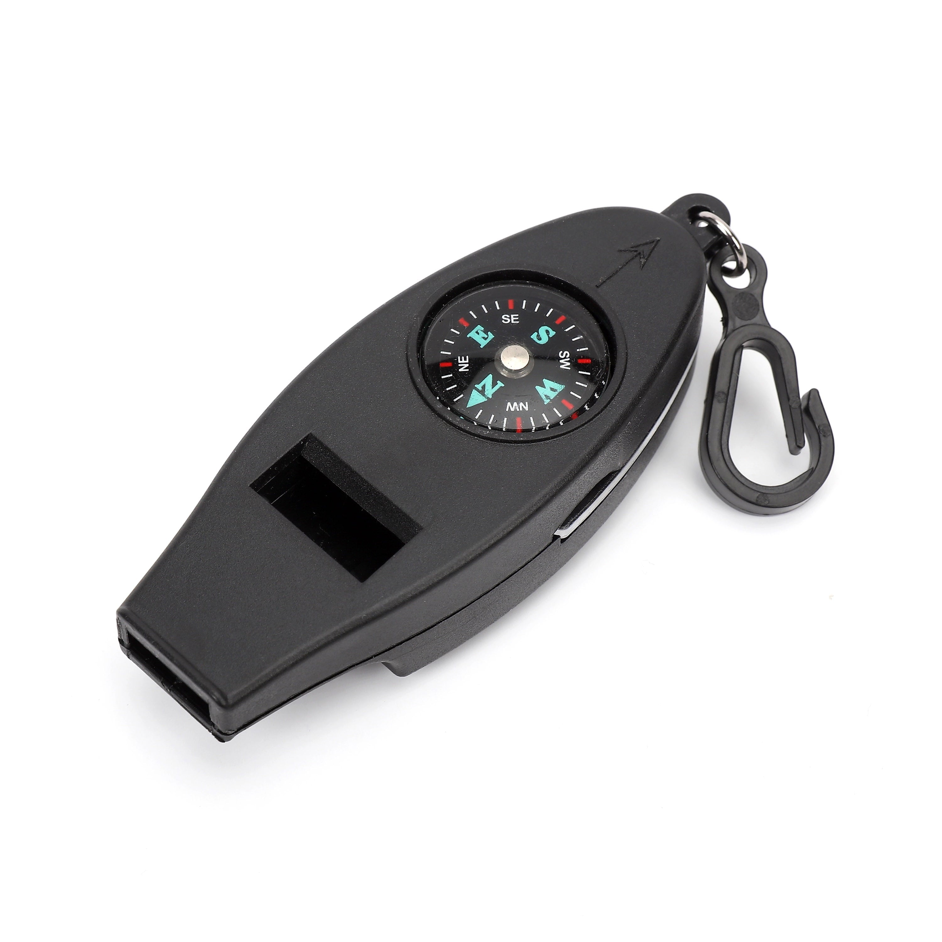 Black 4-Function Plastic Whistle