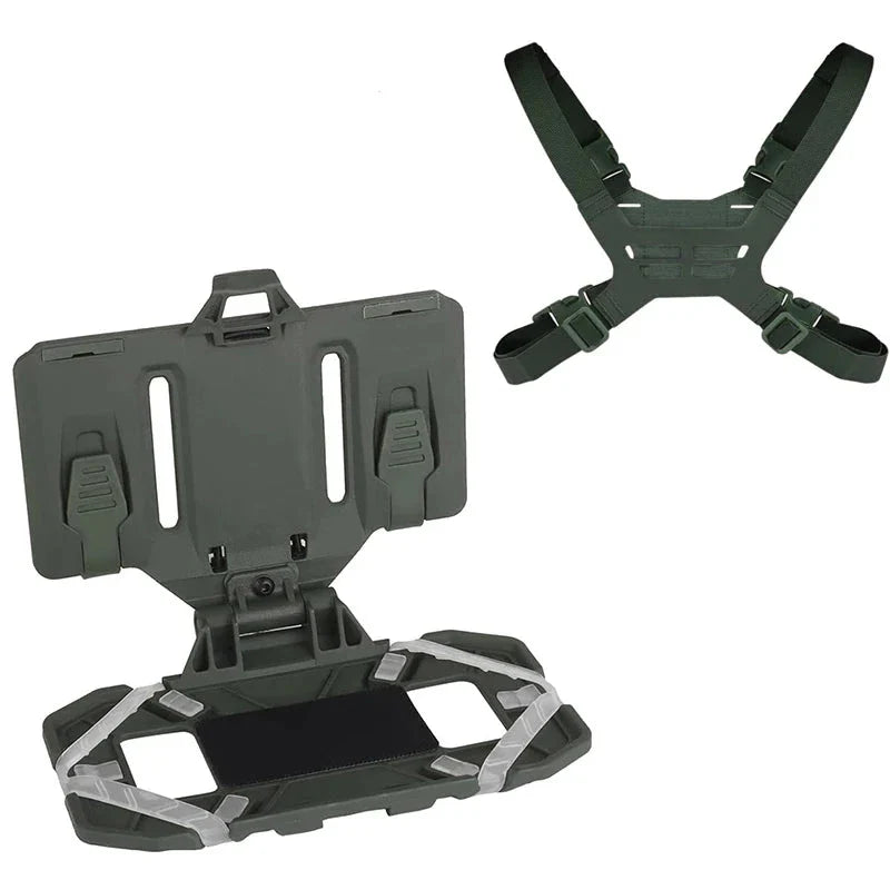 Chest Phone Mount for Tactical Vest - MOLLE Navigation Board Phone Holder