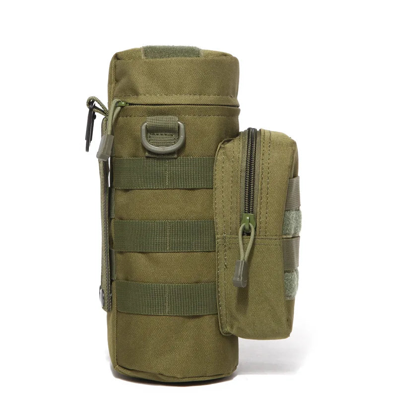 Tactical MOLLE Water Bottle Pouch – Insulated Carrier with Detachable Strap