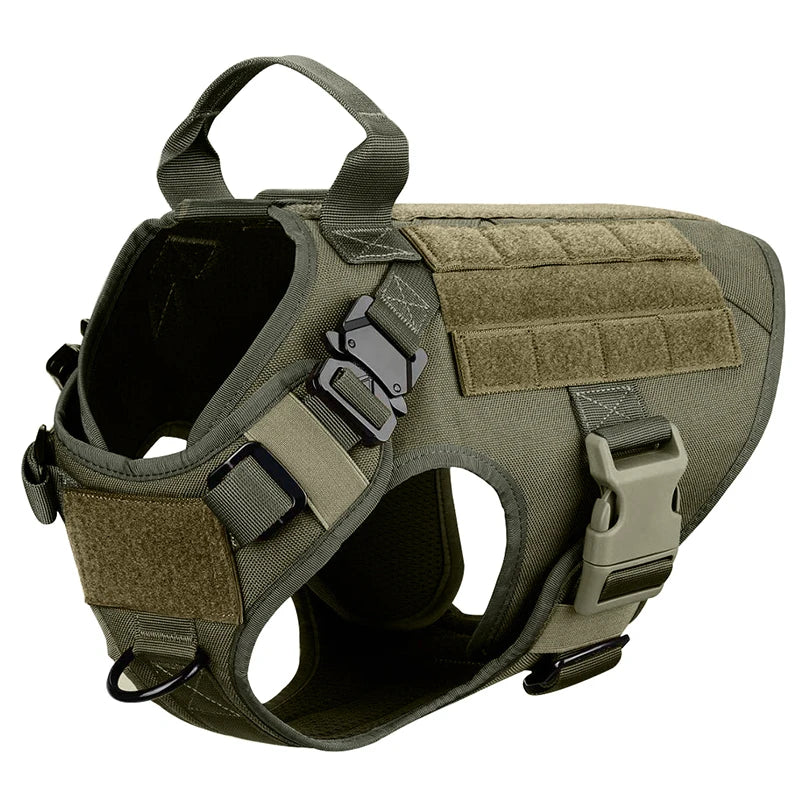 Heavy-Duty Tactical No-Pull Dog Harness Kit