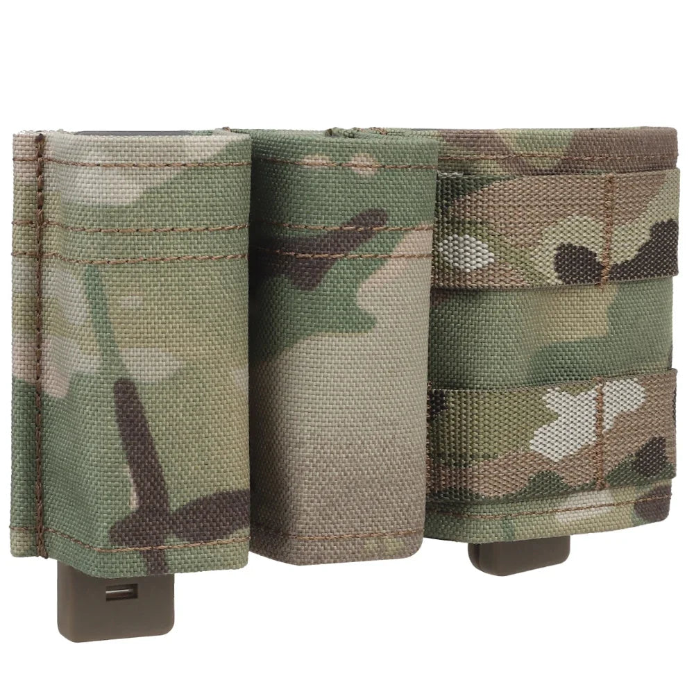 Military Double Mag Pouch – 9mm & 5.56 Magazine Holder with Quick Nylon Clip
