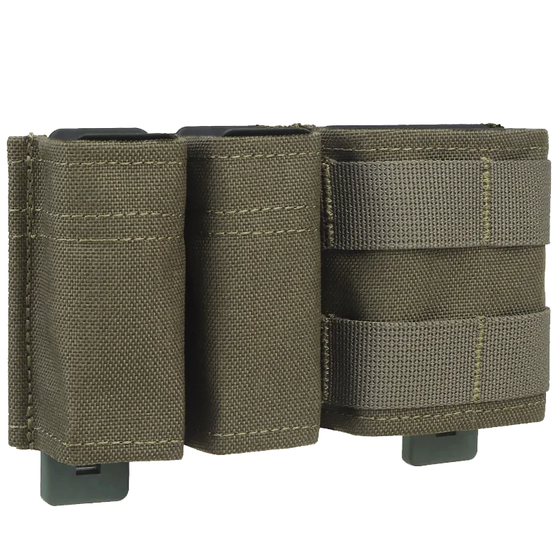 Military Double Mag Pouch – 9mm & 5.56 Magazine Holder with Quick Nylon Clip