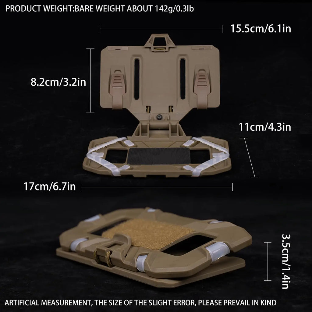 Chest Phone Mount for Tactical Vest - MOLLE Navigation Board Phone Holder