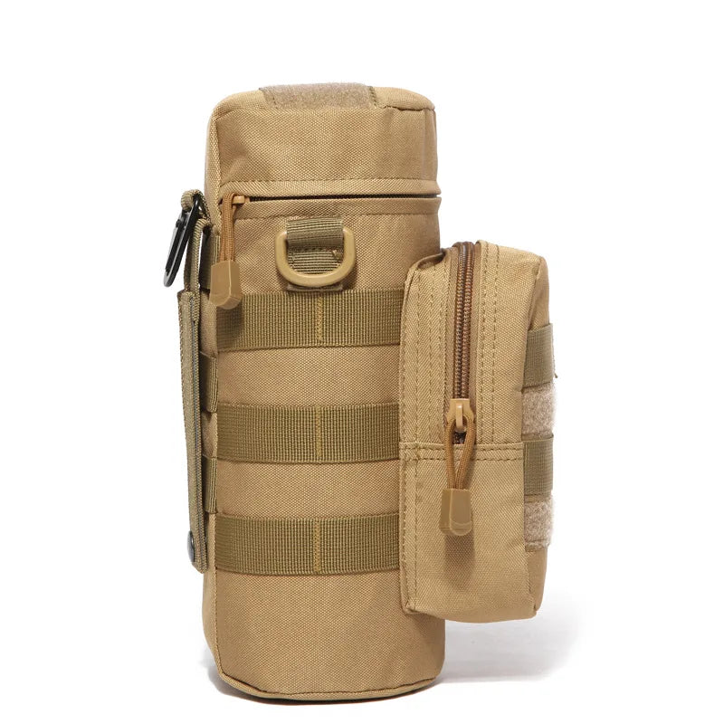 Tactical MOLLE Water Bottle Pouch – Insulated Carrier with Detachable Strap