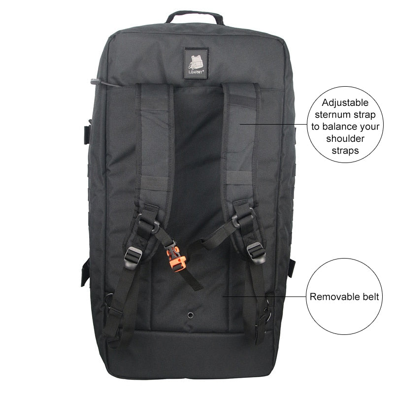 3 in  1  military duffel bag tactical travel outdoor rucksack waterproof backpack