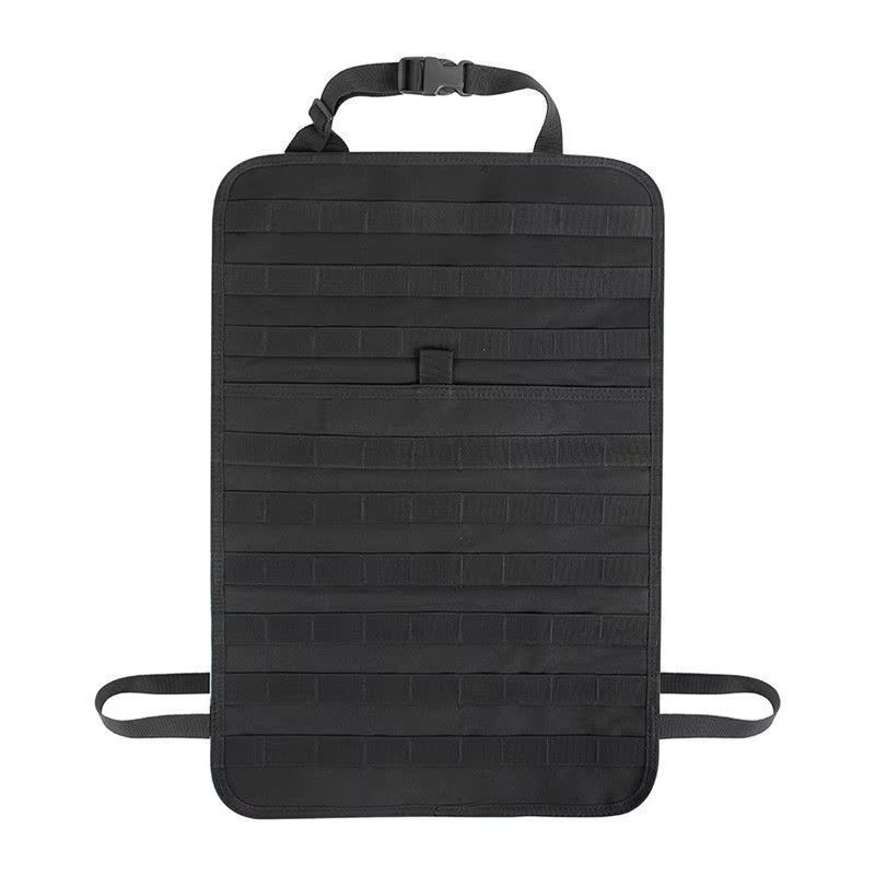 Tactical Back Seat Molle Organizer with 5 Detachable Molle Pouches