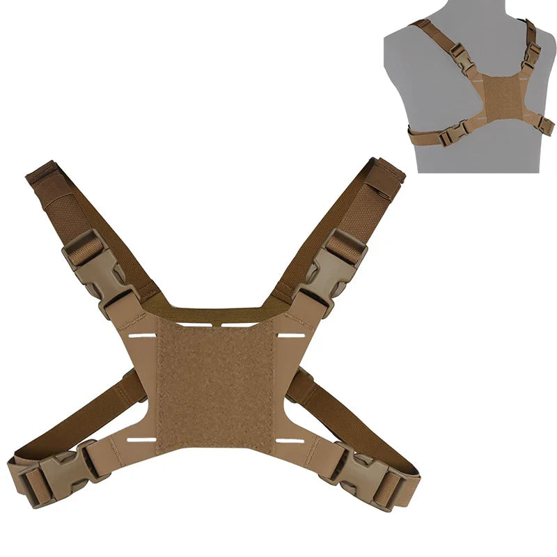 Chest Phone Mount for Tactical Vest - MOLLE Navigation Board Phone Holder