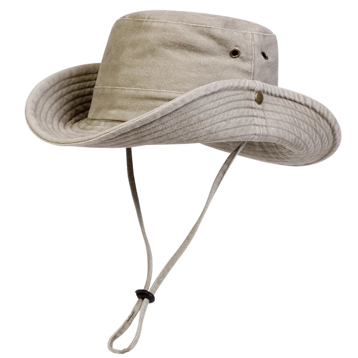 Unisex Outdoor Sun Hat with Chin Strap – Wide Brim UV Protection Fishing Hat, Hiking & Men’s Summer Sun Hats