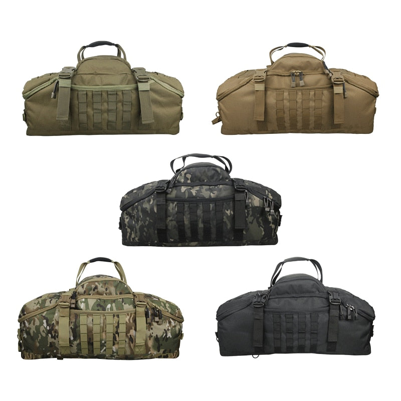 3 in  1  military duffel bag tactical travel outdoor rucksack waterproof backpack