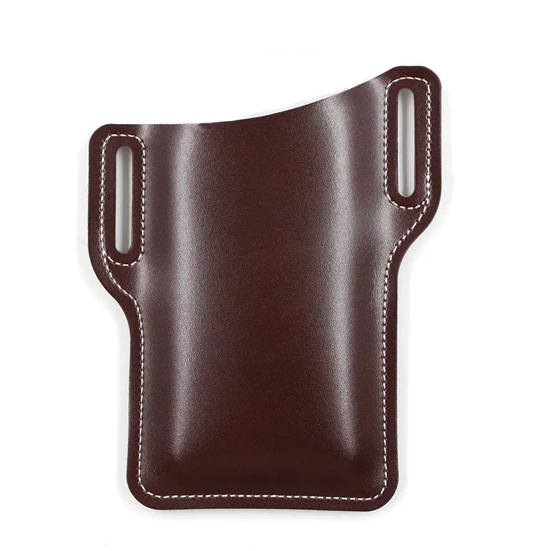 Leather Phone Holster for Men – Belt Clip Cell Phone Holster Pouch for iPhone & Smartphones
