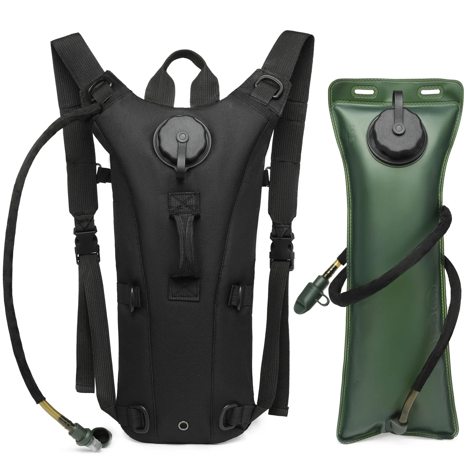 Tactical Hydration Pack Backpack with 3L Bladder – Military-Grade Water Carrier for Hiking, Biking & Outdoor Sports