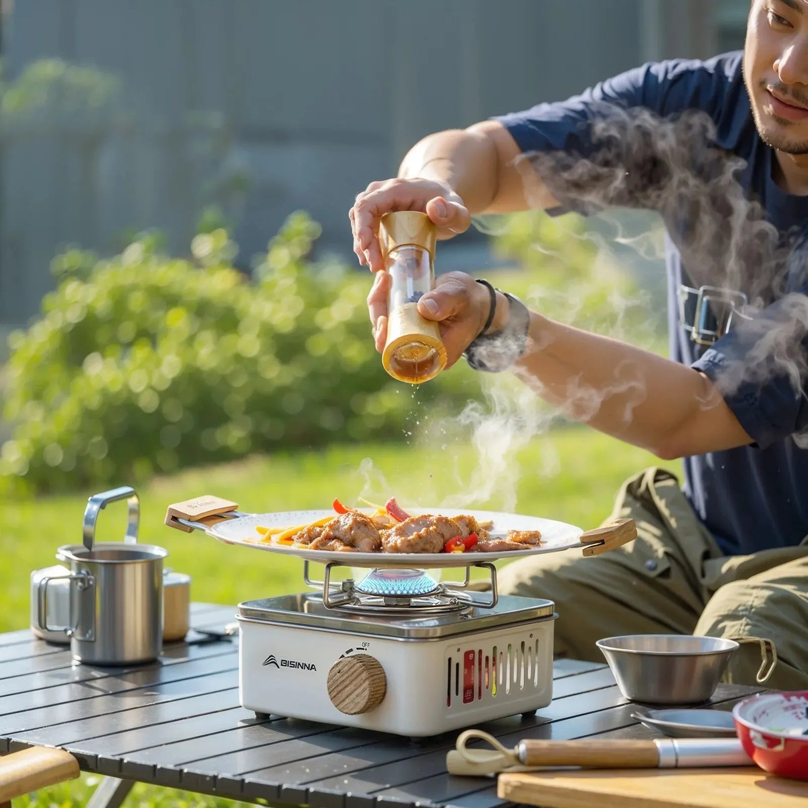 Mini Foldable Camping Stove – Portable Backpacking Gas Stove for Hiking & Outdoor Cooking
