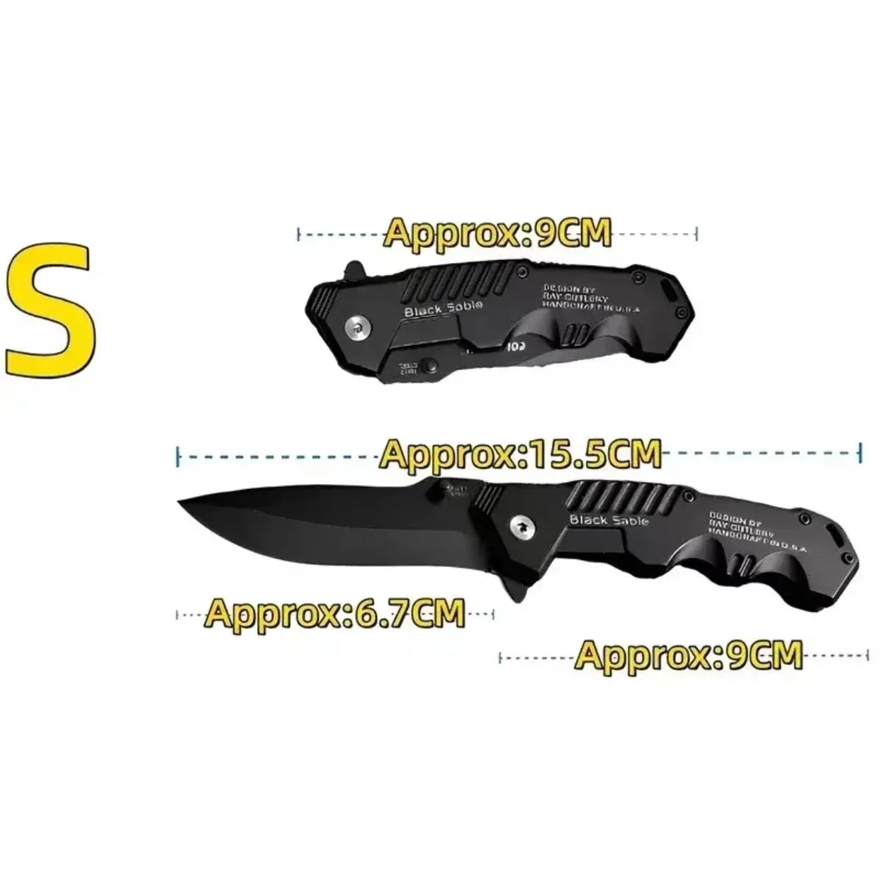 EDC Stainless Steel Folding Knife – Sharp Tactical Pocket Knife for Outdoor Adventures