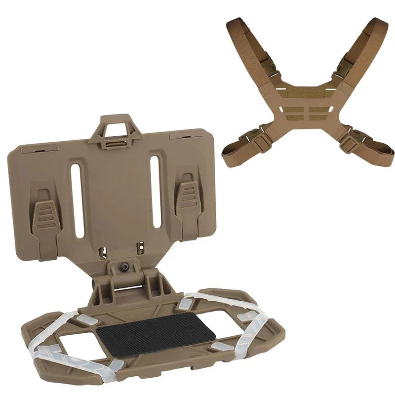 Chest Phone Mount for Tactical Vest - MOLLE Navigation Board Phone Holder