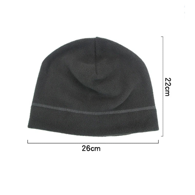 Tactical Fleece Beanie Hat for Men – Lightweight Breathable Skull Cap for Running, Work & Outdoor Use