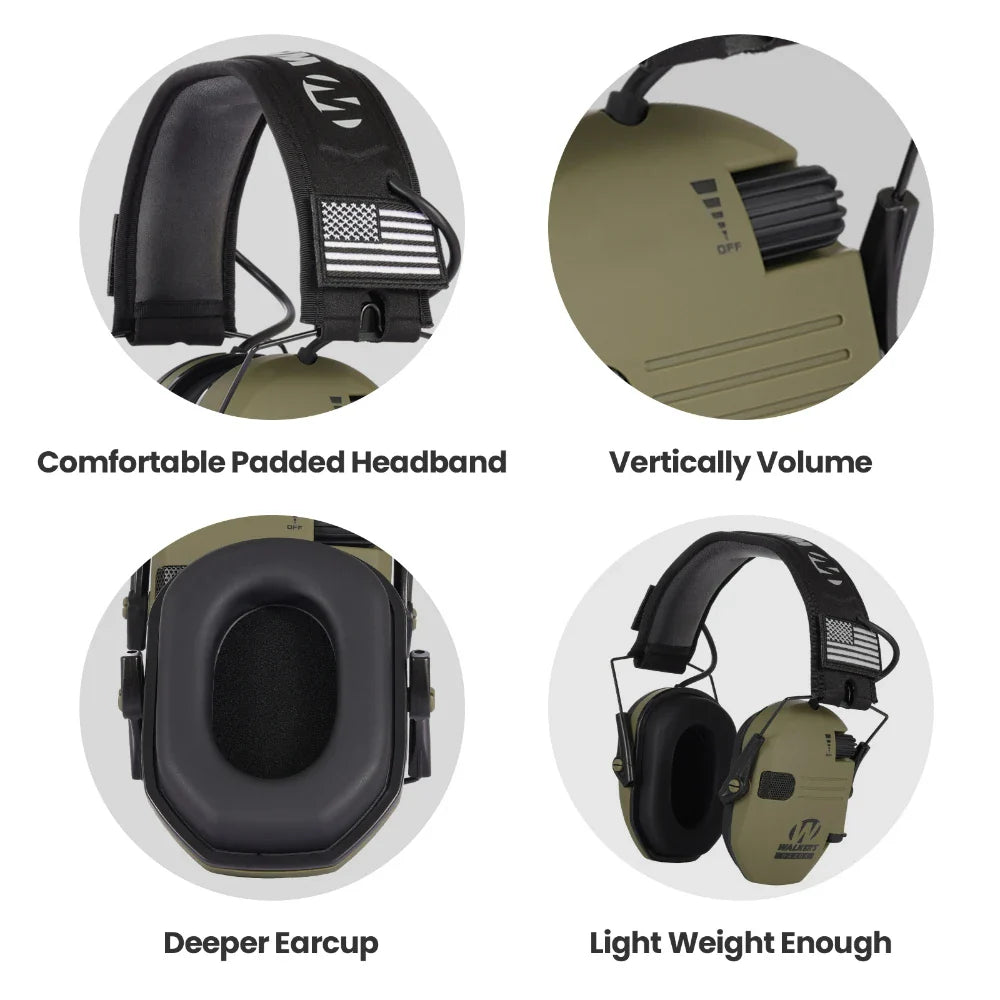 Walker's Earmuff Electronic Anti Noise Hearing Protection