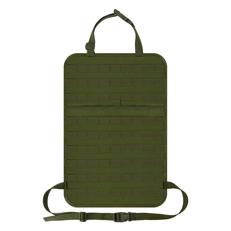 Tactical Back Seat Molle Organizer with 5 Detachable Molle Pouches
