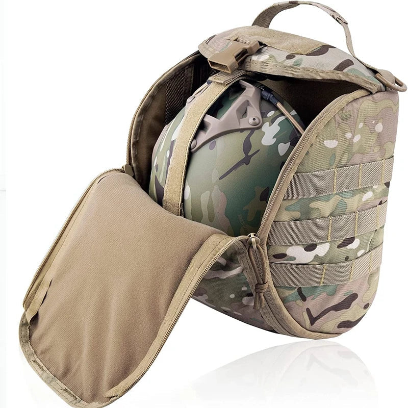 Tactical MOLLE Helmet Bag – Military-Grade 1000D Nylon Gear Carrying Pouch