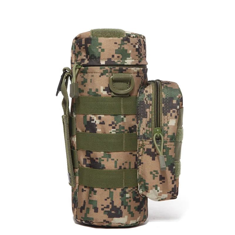 Tactical MOLLE Water Bottle Pouch – Insulated Carrier with Detachable Strap