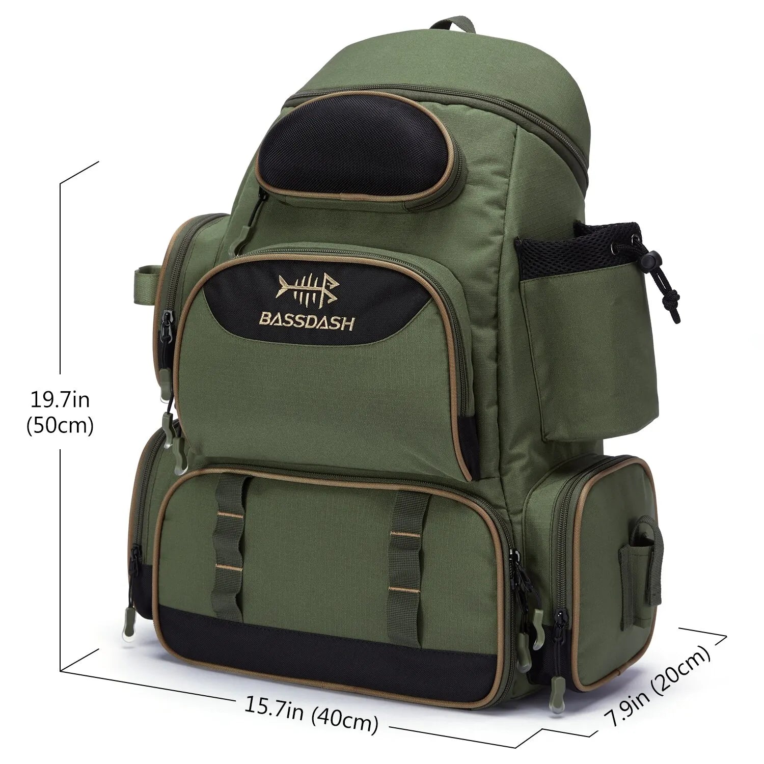 Tactical Fishing Backpack – Lightweight Waterproof Tackle Backpack & Tackle Box Bag