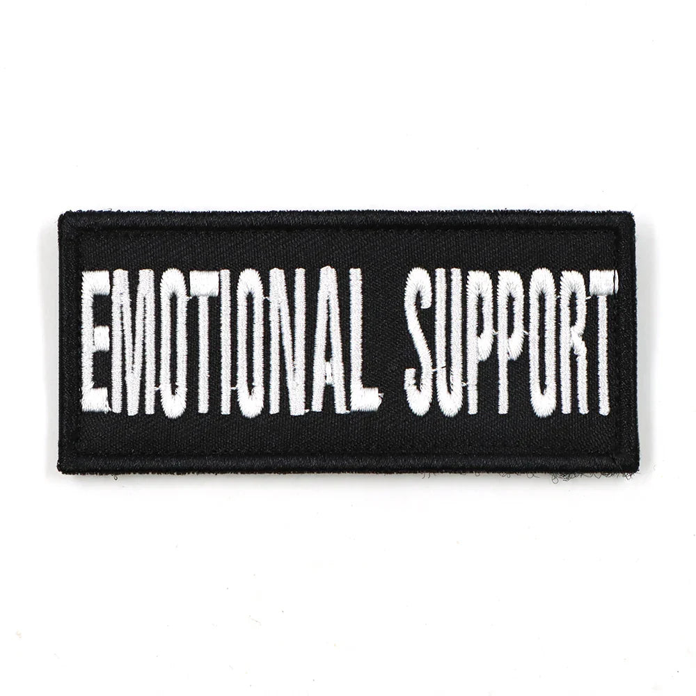 Dog Harness Patches – Hook & Loop Name Tags for Service Dogs, K9 & Emotional Support