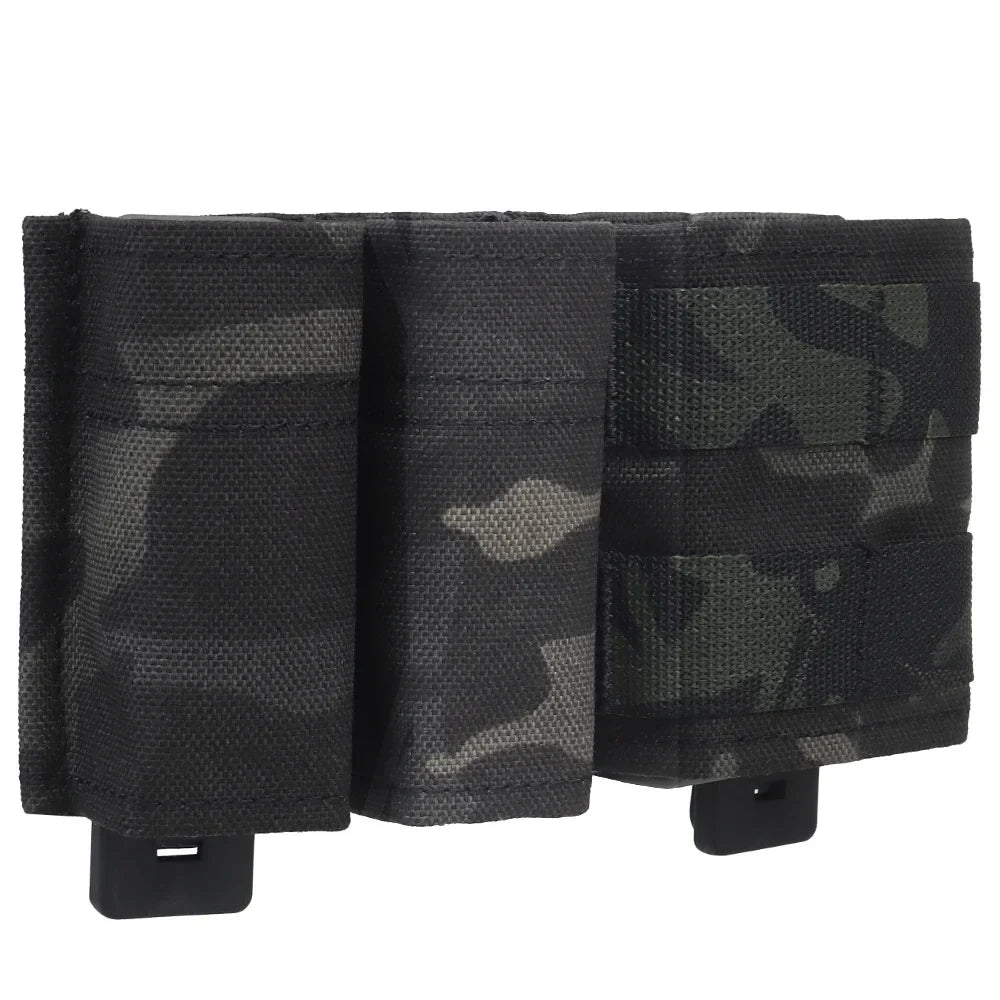 Military Double Mag Pouch – 9mm & 5.56 Magazine Holder with Quick Nylon Clip