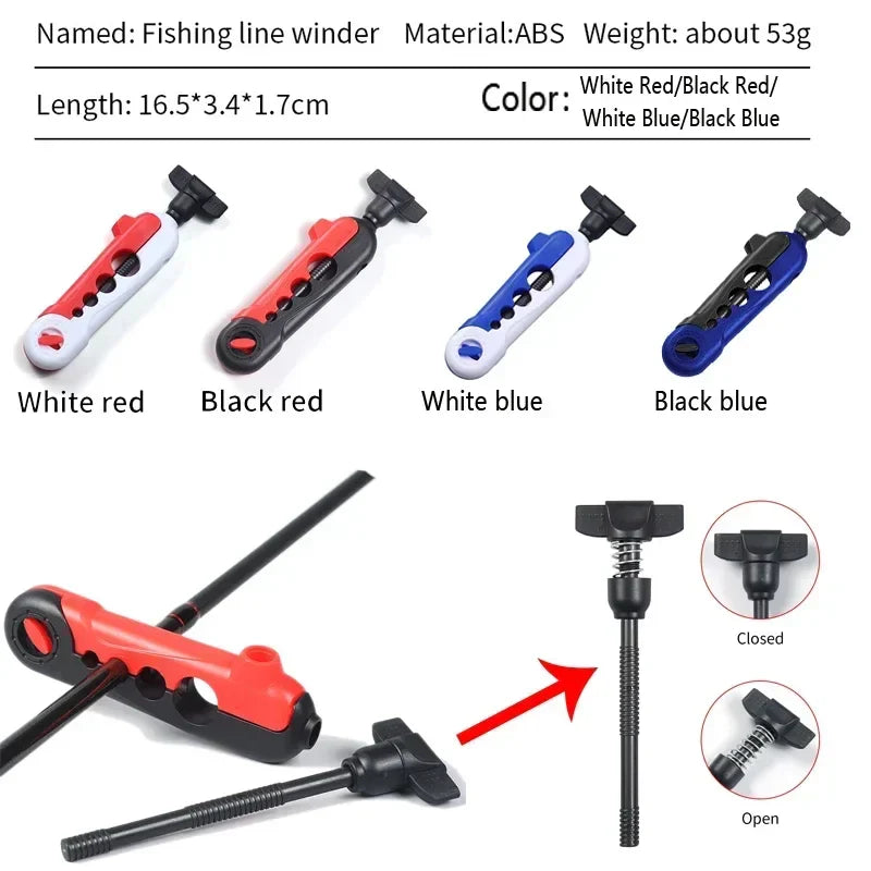 Portable Fishing Line Winder – Compact Spooling Tool for Spinning & Baitcasting Reels