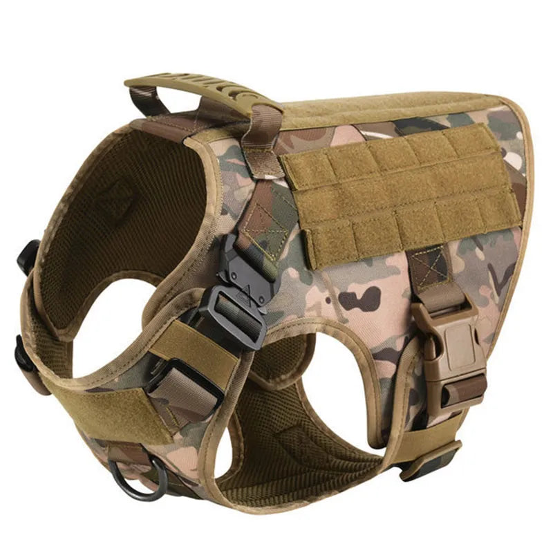 Heavy-Duty Tactical No-Pull Dog Harness Kit