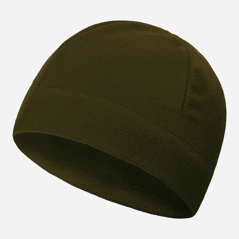 Tactical Fleece Beanie Hat for Men – Lightweight Breathable Skull Cap for Running, Work & Outdoor Use
