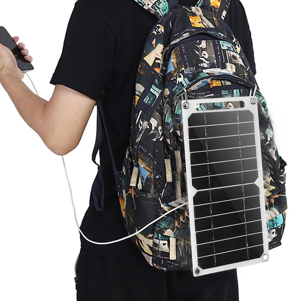 Portable Solar Power Panel with USB - Outdoor Camping & Hiking Use