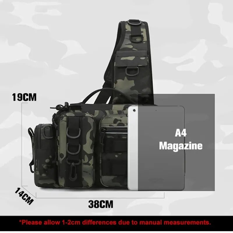 Fishing Backpack with Rod Holder – Waterproof Tactical Tackle Bag