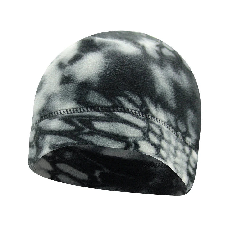 Tactical Fleece Beanie Hat for Men – Lightweight Breathable Skull Cap for Running, Work & Outdoor Use