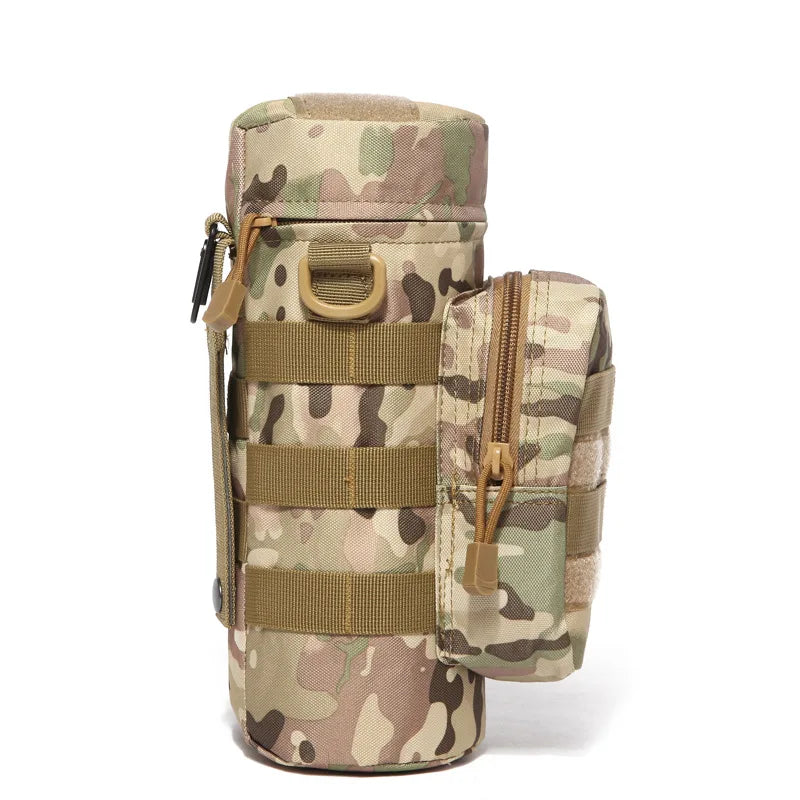 Tactical MOLLE Water Bottle Pouch – Insulated Carrier with Detachable Strap