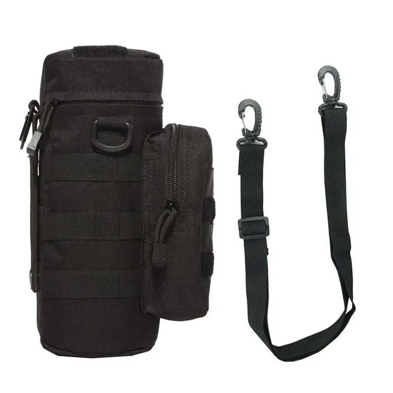 Tactical MOLLE Water Bottle Pouch – Insulated Carrier with Detachable Strap