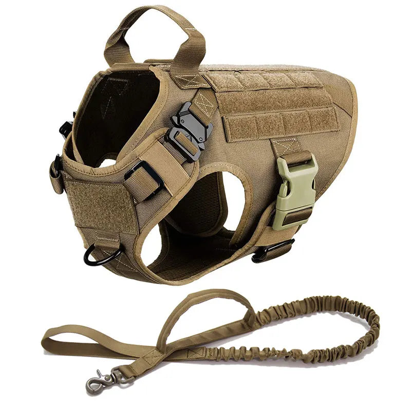 Heavy-Duty Tactical No-Pull Dog Harness Kit