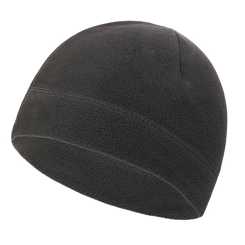 Tactical Fleece Beanie Hat for Men – Lightweight Breathable Skull Cap for Running, Work & Outdoor Use
